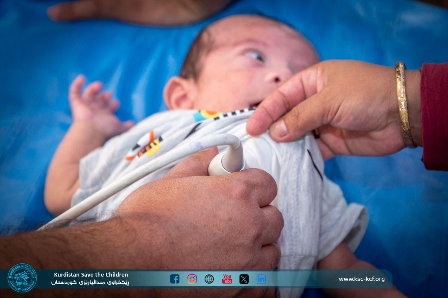 يتم علاج ٣٦ حالة قسطرة قلب بالتنسيق مع المستشفيات الرائدة في علاج أمراض القلب الخلقية ومع منظمة حماية الأطفال - كوردستان.