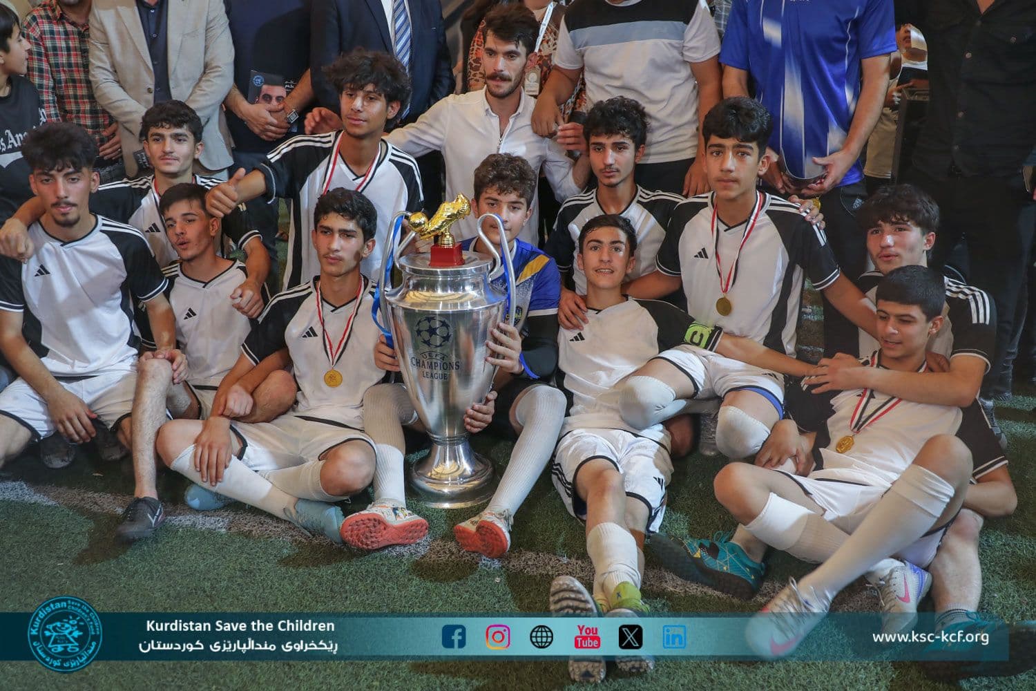 ئەنجامدانی یارییەکی دۆستانە بە درووشمی بەڵێ بۆ ژیان، نەخێر بۆ ماددەی  هۆشبەر